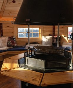 Kota finlandais barbecue 16,5 m² avec extension 3,57 m²