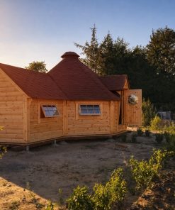 Kota finlandais barbecue 16,5 m² avec extension 3,57 m²
