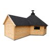 Kota finlandais barbecue 16,5 m² avec extension 3,57 m²
