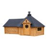 Kota finlandais barbecue 16,5 m² avec extension 3,57 m²