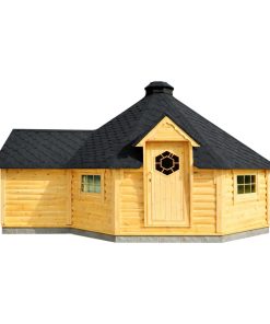 Kota finlandais barbecue 16,5 m² avec extension 3,57 m²
