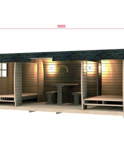 Chalet de camping BUS 5.9m