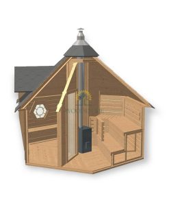 Kota Sauna 9.2 m² avec vestiaire