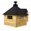 Chalet Barbecue Finlandais 9.2 m² avec Sauna 2.5 m