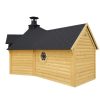 Chalet Barbecue Finlandais 9.2 m² avec Sauna 2.5 m
