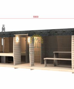 Sauna Bus 5.9 m x 2.3 m