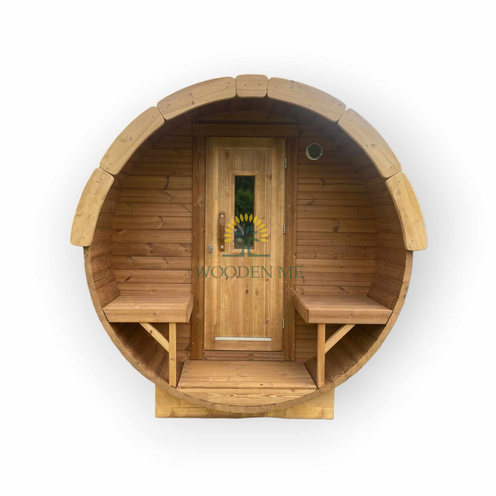 Sauna Tonneau 4.5 m Ø 1.97 m avec vestiaire
