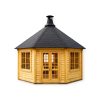 Pavillon barbecue en bois 14,9 - 16.5 m²
