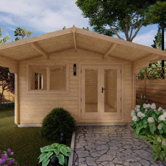 Abri de jardin Alva 4x4m, 28mm