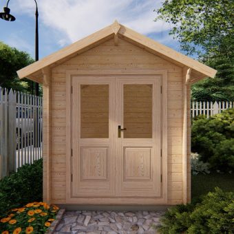 Abri de jardin BEDFORD 2.2 x 2.2m, 28mm