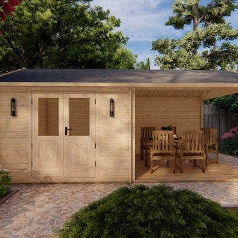 Abri de jardin Elise 3x5,9m, 28 mm