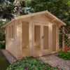 Abri de jardin EMMA 3x3m, 28 mm - couper les coins ronds