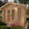 Abri de jardin EMMA 3x3m, 28 mm - couper les coins ronds