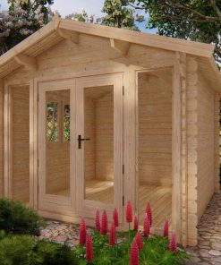 Abri de jardin EMMA 3x3m, 28 mm - couper les coins ronds