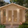 Abri de jardin EMMA 3x3m, 28 mm - couper les coins ronds