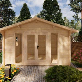 Abri de jardin EMMA 4x3m, 28 mm