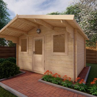 Abri de jardin GENOVA 3,8x3 m, 28 mm