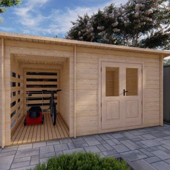 Abri de jardin LIMA 4,5x3m, 28 mm