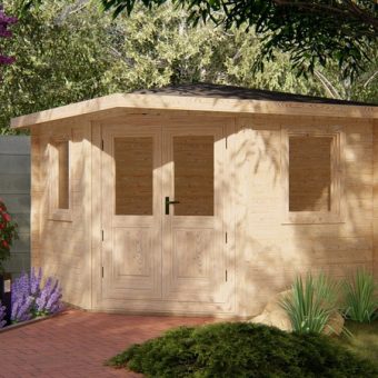 Abri de jardin LUKNE 3x3m, 28 mm