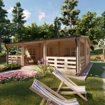 Maison de jardin ALMA 7x8 m,  44 mm