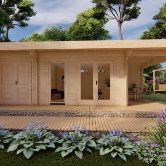 Maison de jardin BERGEN 4.2 m x 8 m, 44 mm
