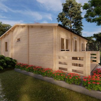 Maison de jardin HAKAN B 7 m x 7.19 m, 44 mm