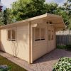 Maison de jardin LINUS 4m x 4m, 44 mm