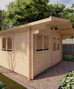 Maison de jardin LINUS 4m x 4m, 44 mm