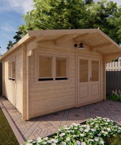 Maison de jardin LINUS 4m x 4m, 44 mm
