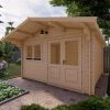 Maison de jardin LINUS 4m x 4m, 44 mm