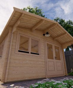 Maison de jardin LINUS 4m x 4m, 44 mm