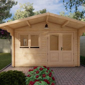 Maison de jardin LINUS 4m x 5m, 44 mm