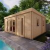 Maison de jardin Otawa 6m x 4.5m, 44 mm