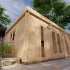 Maison de jardin Otawa 6m x 4.5m, 44 mm
