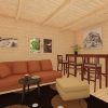 Maison de jardin Otawa 6m x 4.5m, 44 mm
