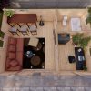 Maison de jardin Otawa 6m x 4.5m, 44 mm
