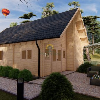 Le chalet Felix 6m x 10m, 68 mm (3)