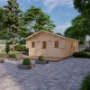 Le chalet Luke 6.5m x 7.7m, 68 mm