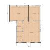 Le chalet Luke 6.5m x 7.7m, 68 mm