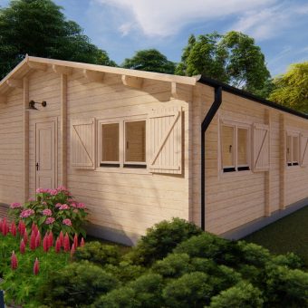 Le chalet Sevilla 7.8 m x 13.74 m, 68 mm