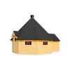 Cabine grill 25 m² avec extension 2.5 m