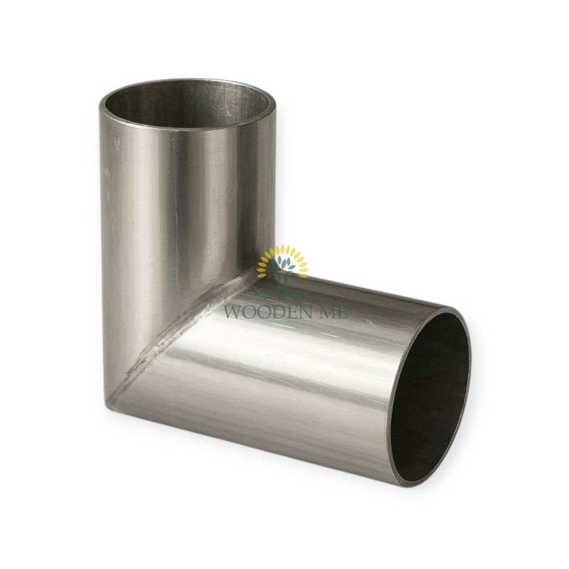 Coudes en acier inoxydable pour poêle externe (2 pcs.)