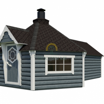 Chalet de camping Kota 9.2 m² avec 2.5 m extension