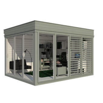 Maison de jardin isolée Cube - Jardin bureau (3 m x 4 m)