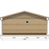 Le chalet Petunia  690 cm x 790 cm (54,5 m²)