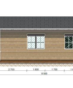 Le chalet Petunia  690 cm x 790 cm (54,5 m²)