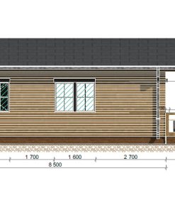 Le chalet Petunia  690 cm x 790 cm (54,5 m²)