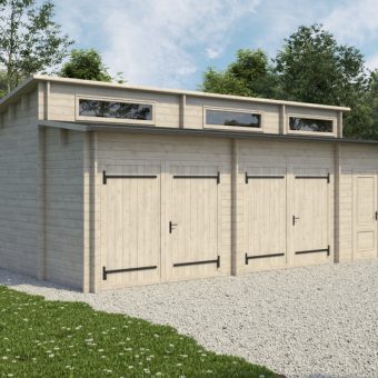 Double garage Favorite 5.7mx 7.7m; (43.7 m²)