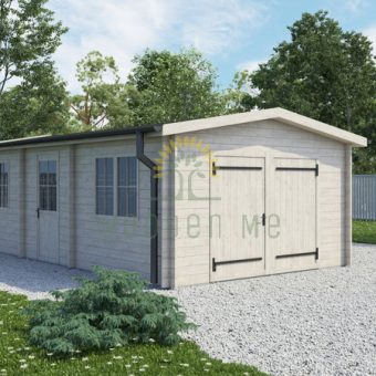 Garage Woody 3.7 m x 7.2 m; (26.8 m²)