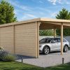 Tivoli – Abri Double Voitures avec Studio (5,95 × 9,5 m, 44 mm)